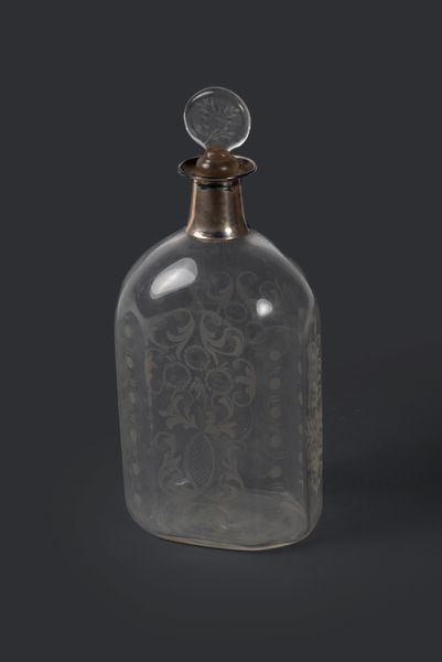 Bottiglia in vetro incisa, secolo XIX  - Asta Incanti d'arte - Associazione Nazionale - Case d'Asta italiane