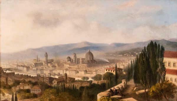 Scuola italiana, secolo XIX : Veduta di Firenze  - Asta Incanti d'arte - Associazione Nazionale - Case d'Asta italiane