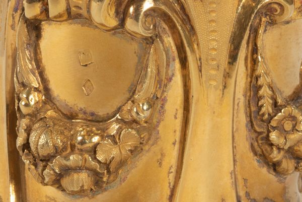 Campanello in argento dorato, Belgio met secolo XIX  - Asta Incanti d'arte - Associazione Nazionale - Case d'Asta italiane