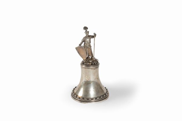 Campanello in argento 925, Germania fine secolo XIX  - Asta Incanti d'arte - Associazione Nazionale - Case d'Asta italiane