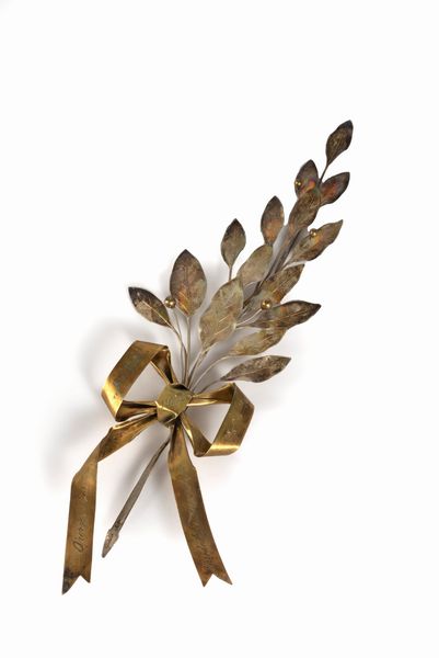 Tralcio di alloro in argento, secolo XX  - Asta Incanti d'arte - Associazione Nazionale - Case d'Asta italiane