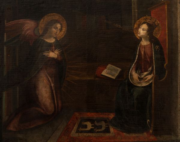 Scuola fiorentina, secolo XVII : Annunciazione  - Asta Incanti d'arte - Associazione Nazionale - Case d'Asta italiane