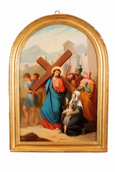 Scuola italiana, secolo XIX : Stazione della Via Crucis  - Asta Incanti d'arte - Associazione Nazionale - Case d'Asta italiane