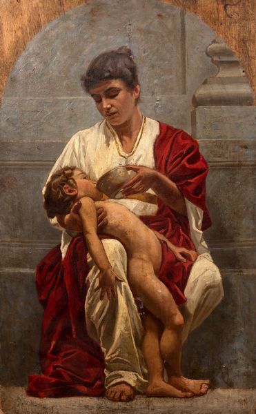 Scuola italiana, secolo XIX : Le tre Virt Teologali: Fede, Speranza e Carit  - Asta Incanti d'arte - Associazione Nazionale - Case d'Asta italiane