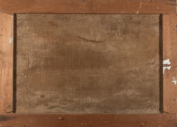 Scuola italiana, secolo XIX : Paesaggio con figure nei pressi di un fiume e cittadella in lontananza  - Asta Incanti d'arte - Associazione Nazionale - Case d'Asta italiane