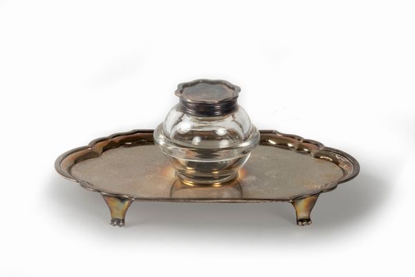 Calamaio in argento, Inghilterra secolo XIX  - Asta Incanti d'arte - Associazione Nazionale - Case d'Asta italiane