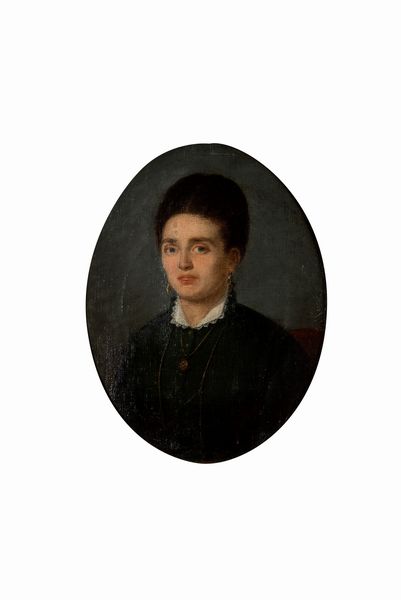 Scuola italiana, secolo XIX : Ritratto di gentildonna  - Asta Incanti d'arte - Associazione Nazionale - Case d'Asta italiane