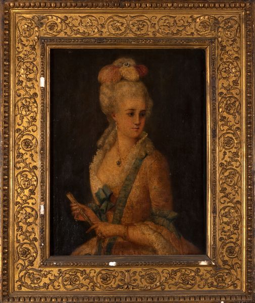 Scuola italiana, secolo XIX : Ritratto di dama in abiti settecenteschi  - Asta Incanti d'arte - Associazione Nazionale - Case d'Asta italiane
