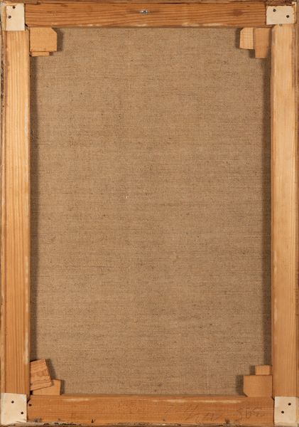 Scuola francese, secolo XIX : Figura maschile con turbante e veduta di citt orientale in lontananza  - Asta Incanti d'arte - Associazione Nazionale - Case d'Asta italiane