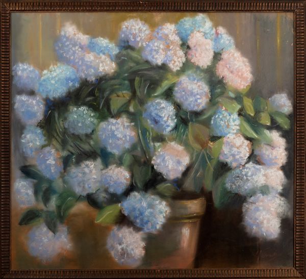 Scuola italiana, secolo XX : Ortensie  - Asta Incanti d'arte - Associazione Nazionale - Case d'Asta italiane