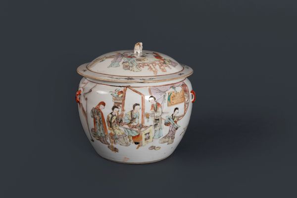 Potiche in porcellana policroma, Cina fine secolo XIX  - Asta Incanti d'arte - Associazione Nazionale - Case d'Asta italiane