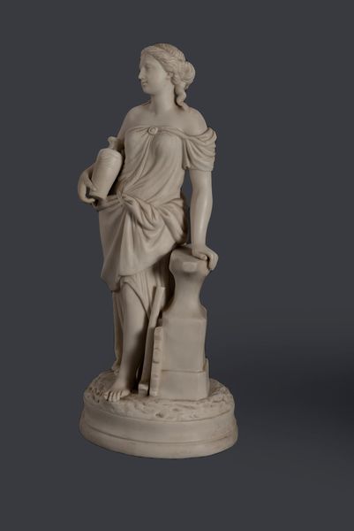 Scultura in biscuit raffigurante Allegoria del lavoro, secolo XX  - Asta Incanti d'arte - Associazione Nazionale - Case d'Asta italiane