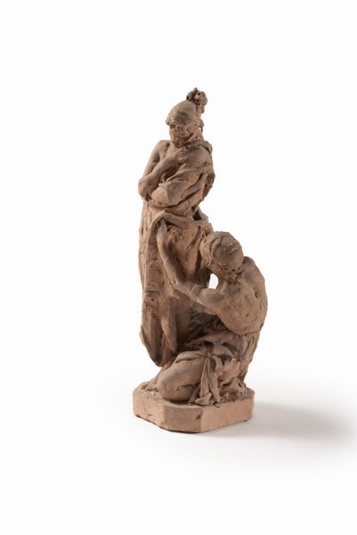 Bozzetto in terracotta raffigurante figura femminile con schiava moresca, secolo XIX  - Asta Incanti d'arte - Associazione Nazionale - Case d'Asta italiane