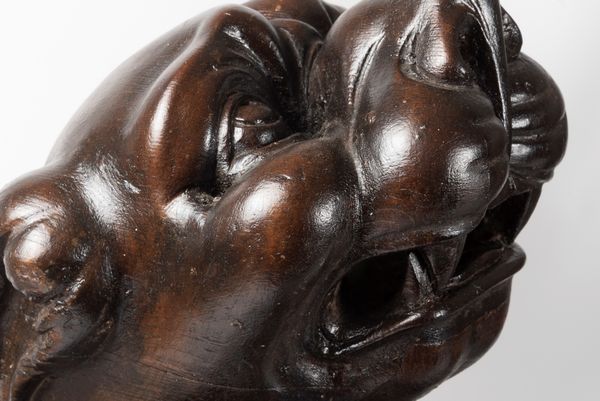 Coppia di chimere in legno a patina scura, secolo XIX  - Asta Incanti d'arte - Associazione Nazionale - Case d'Asta italiane