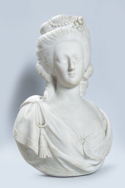 Busto di Maria Antonietta in marmo bianco statuario, secolo XIX  - Asta Incanti d'arte - Associazione Nazionale - Case d'Asta italiane