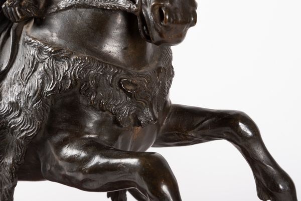 Scultura in bronzo raffigurante imperatore romano a cavallo, secolo XIX  - Asta Incanti d'arte - Associazione Nazionale - Case d'Asta italiane