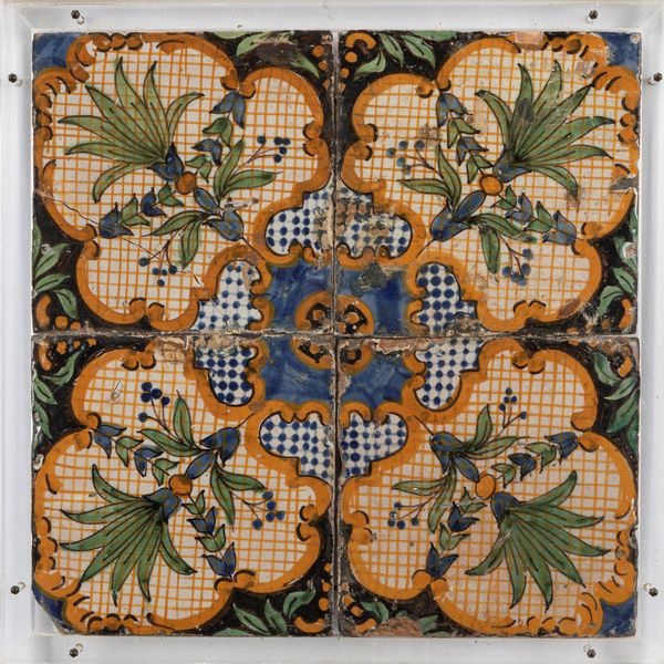 Tre pannelli contenenti antiche piastrelle, secoli XIX-XX  - Asta Incanti d'arte - Associazione Nazionale - Case d'Asta italiane