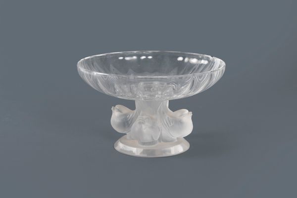 LALIQUE : Coppa in cristallo con uccellini, secolo XX  - Asta Incanti d'arte - Associazione Nazionale - Case d'Asta italiane