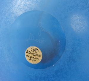 Vaso in vetro blu, Moretti  - Asta Incanti d'arte - Associazione Nazionale - Case d'Asta italiane
