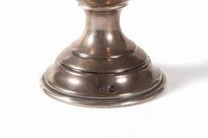 Piccolo calice ebraico da Kiddush in argento, Austria seconda met del secolo XIX  - Asta Incanti d'arte - Associazione Nazionale - Case d'Asta italiane