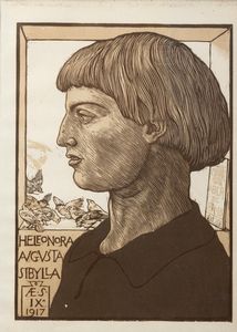 ADOLFO DE CAROLIS : Heleonora Augusta Sibylla, 1917  - Asta Incanti d'arte - Associazione Nazionale - Case d'Asta italiane