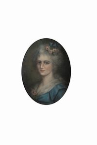 Scuola veneta, secolo XVIII : Ritratto di gentildonna; e Ritratto di giovinetto  - Asta Incanti d'arte - Associazione Nazionale - Case d'Asta italiane