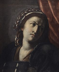 Scuola napoletana, secolo XVII : Fantesca  - Asta Incanti d'arte - Associazione Nazionale - Case d'Asta italiane