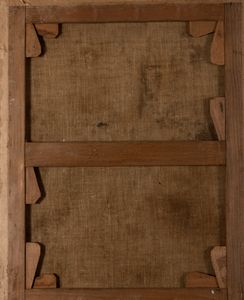 Scuola italiana, secolo XVII : Lotto composto da due dipinti raffiguranti Vergine orante e Santa in preghiera  - Asta Incanti d'arte - Associazione Nazionale - Case d'Asta italiane