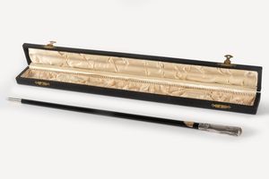 Bacchetta da direttore d'orchestra, con presa e terminale in argento  - Asta Incanti d'arte - Associazione Nazionale - Case d'Asta italiane