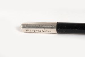 Bacchetta da direttore d'orchestra, con presa e terminale in argento  - Asta Incanti d'arte - Associazione Nazionale - Case d'Asta italiane