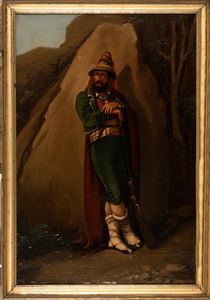 Scuola francese, secolo XIX : Brigante  - Asta Incanti d'arte - Associazione Nazionale - Case d'Asta italiane