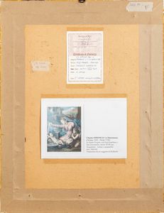 Acquaforte raffigurante Madonna con Bambino e San Giovannino, da Raffaello  - Asta Incanti d'arte - Associazione Nazionale - Case d'Asta italiane