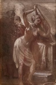 Scuola italiana, secolo XVIII : Susanna e i vecchioni  - Asta Incanti d'arte - Associazione Nazionale - Case d'Asta italiane