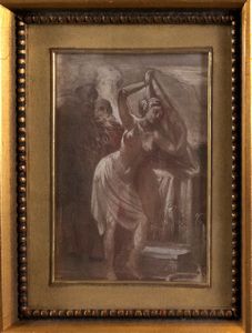 Scuola italiana, secolo XVIII : Susanna e i vecchioni  - Asta Incanti d'arte - Associazione Nazionale - Case d'Asta italiane