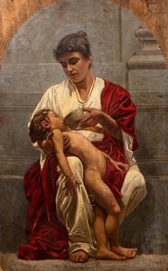 Scuola italiana, secolo XIX : Le tre Virt Teologali: Fede, Speranza e Carit  - Asta Incanti d'arte - Associazione Nazionale - Case d'Asta italiane