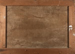 Scuola italiana, secolo XIX : Paesaggio con figure nei pressi di un fiume e cittadella in lontananza  - Asta Incanti d'arte - Associazione Nazionale - Case d'Asta italiane