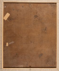 Scuola italiana, secolo XIX : Paesaggio fluviale con cascata e borgo turrito in lontananza  - Asta Incanti d'arte - Associazione Nazionale - Case d'Asta italiane