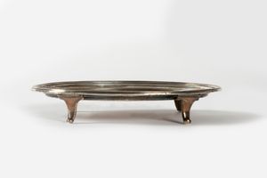 Piattino Salver in argento, Londra, Inghilterra, inizi secolo XIX  - Asta Incanti d'arte - Associazione Nazionale - Case d'Asta italiane