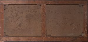 Imitatore di François Boucher : Scena bucolica con pastori ed armenti  - Asta Incanti d'arte - Associazione Nazionale - Case d'Asta italiane