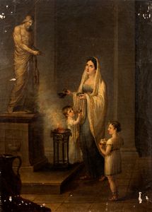 SCUOLA NEOCLASSICA - Sacrificio pagano