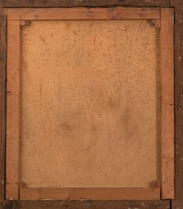 Scuola italiana, inizi secolo XX : Ritratto di anziano gentiluomo con cagnolino  - Asta Incanti d'arte - Associazione Nazionale - Case d'Asta italiane