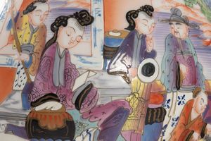 Coppia di vasi in porcellana policroma, di gusto orientale, secolo XIX  - Asta Incanti d'arte - Associazione Nazionale - Case d'Asta italiane