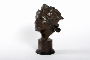 Scultura in bronzo raffigurante La Dea Fortuna, secolo XX  - Asta Incanti d'arte - Associazione Nazionale - Case d'Asta italiane