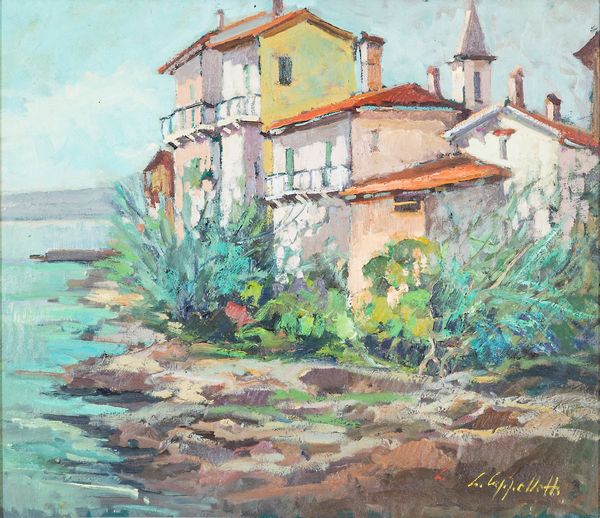 LINO CAPPELLETTI : Isola pescatori  - Asta Asta a tempo di Arte Moderna e Contemporanea - Associazione Nazionale - Case d'Asta italiane