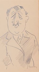 SANTE CANCIAN : Ritratti, caricature  - Asta Asta a tempo di Arte Moderna e Contemporanea - Associazione Nazionale - Case d'Asta italiane