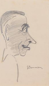 SANTE CANCIAN : Ritratti, caricature  - Asta Asta a tempo di Arte Moderna e Contemporanea - Associazione Nazionale - Case d'Asta italiane