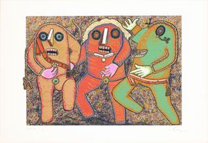 ENRICO BAJ - Passo di danza