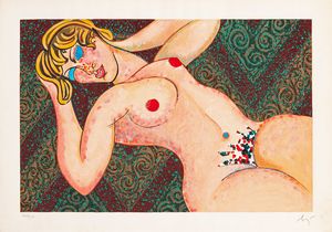 ENRICO BAJ - D'apres Modigliani