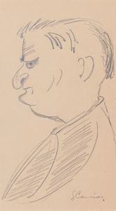 SANTE CANCIAN : Ritratti, caricature  - Asta Asta a tempo di Arte Moderna e Contemporanea - Associazione Nazionale - Case d'Asta italiane