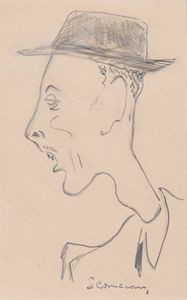 SANTE CANCIAN : Ritratti, caricature  - Asta Asta a tempo di Arte Moderna e Contemporanea - Associazione Nazionale - Case d'Asta italiane